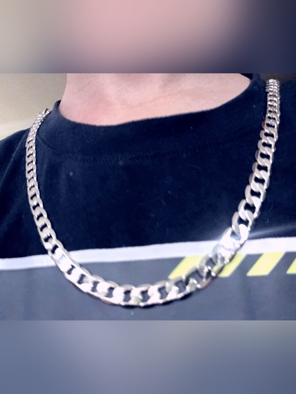 925 Sterling Silver Men’s Curb Chain Necklace